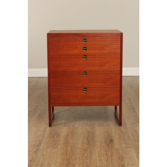 Borge Mogensen Danish Modern Teak Five Drawer Chest For Sale - Image 12 of 12
