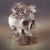 Skull and Flowers part 1 by Nicolas Martin | Oil Painting of a skull surrounded by flowers For Sale