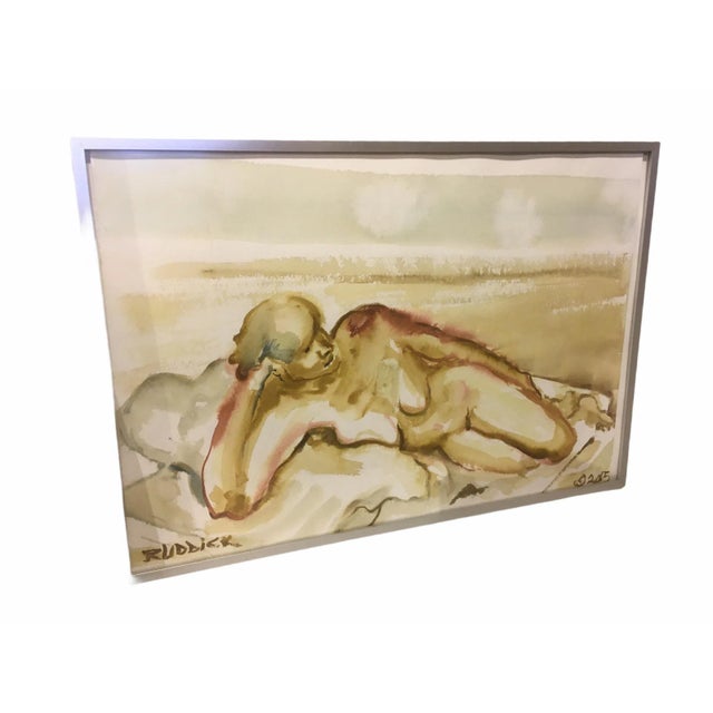Figurative Sculptural Art Figurative Watercolor Painting by Peter Ruddick For Sale - Image 3 of 8