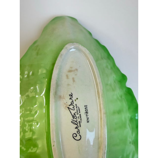 Vintage Carlton Ware Lettuce Leaf Dish With Tomatoes For Sale In Seattle - Image 6 of 9