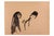 Figures is an Artwork realized by Mino Maccari (1924-1989) in 1960. Watercolor on yellowed paper. Monogrammed on the lower...