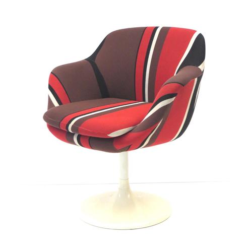 Textile Vintage Swivel Armchair, 1970s For Sale - Image 7 of 7