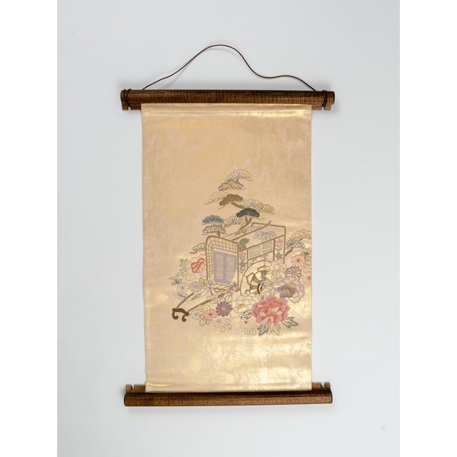 Japanese Ceremonial Silk Wall Tapestry by Renaras For Sale - Image 6 of 6