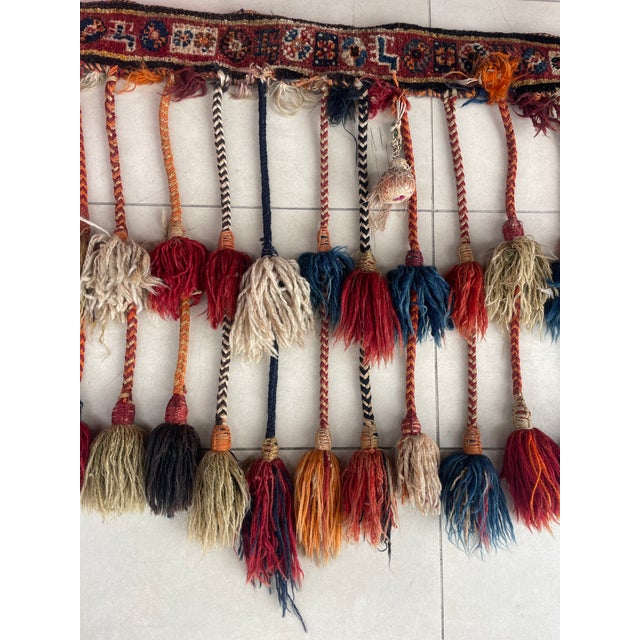 Late 19th Century Qashqai Persian Camel Trapping Textile For Sale - Image 5 of 10