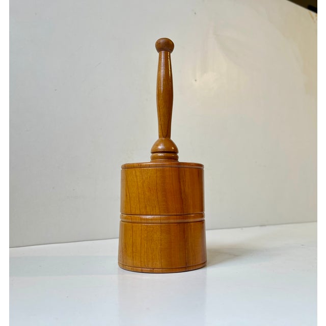 Brown Mid-Century Swedish Pencil Holder in Walnut, 1950s For Sale - Image 8 of 8