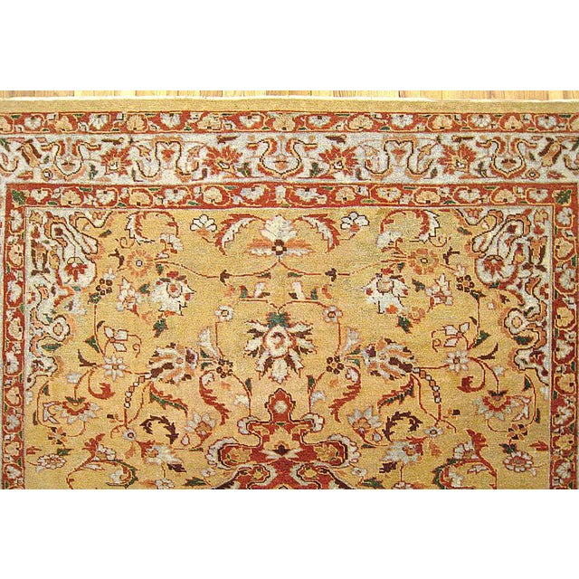 1910s Antique Persian Sultanabad Oriental Carpet, Room Size, with Central Medallion For Sale - Image 5 of 5