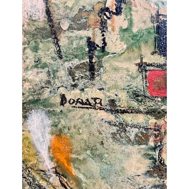 Surrealism Lazzaro Donati, Italian Modernist Surrealist Architecture Landscape Oil Painting Lazzaro Donati For Sale - Image 3 of 8