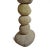 Early 21st Century Vintage Rustic Modern Stacked River Rock Bistro Table For Sale - Image 5 of 6