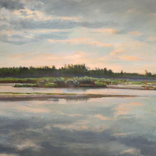 Anna Bocca, Landscape, Oil on Board, Framed For Sale - Image 3 of 14