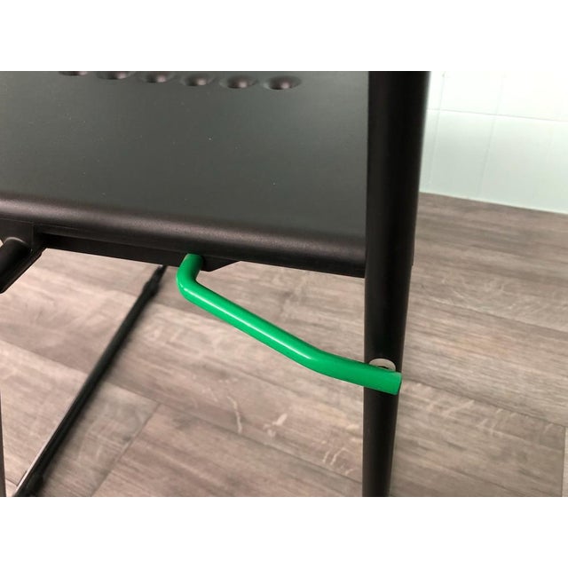 Vintage Italian Flap Chairs by Paolo Parigi, 1980s, Set of 3 For Sale - Image 4 of 18