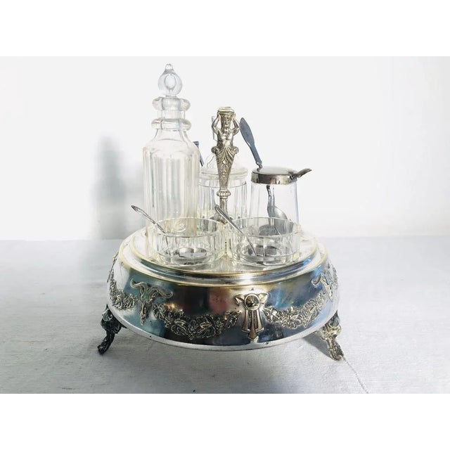 Antique Silver-Plated Table Service Set, 1900s, Set of 8 For Sale - Image 16 of 16