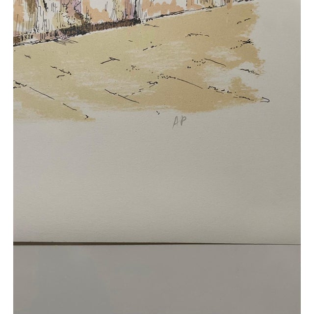 Baruch Nachshon, Baruch Nachshon Jerusalem Western Wall Kotel Judaica Lithograph Israeli Art For Sale - Image 4 of 5