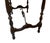 Brown Early 20th Century Spanish Walnut With Wrought Iron Side Table For Sale - Image 8 of 9