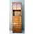 Mid-Century Modern Vintage Drexel Wood and Metal Campaign Tall Cabinet For Sale - Image 3 of 12
