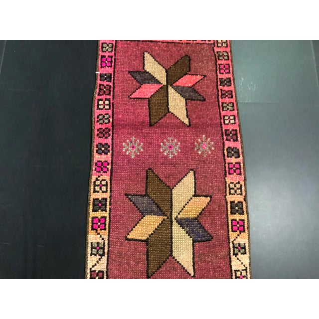 1960s Handmade wool and cotton rug in Turkish Anatolian Small Rug, Vintage Doormat Rug, Turkish Vintage Decorative Rug,...