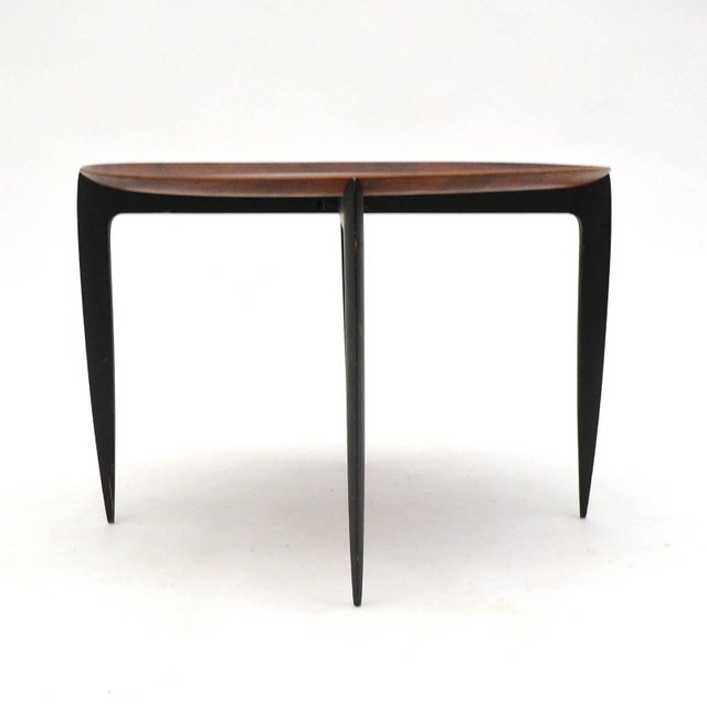 Mid 20th Century Willumsen & Engholm Collapsible Tray Top Table by Fritz Hansen For Sale - Image 5 of 10
