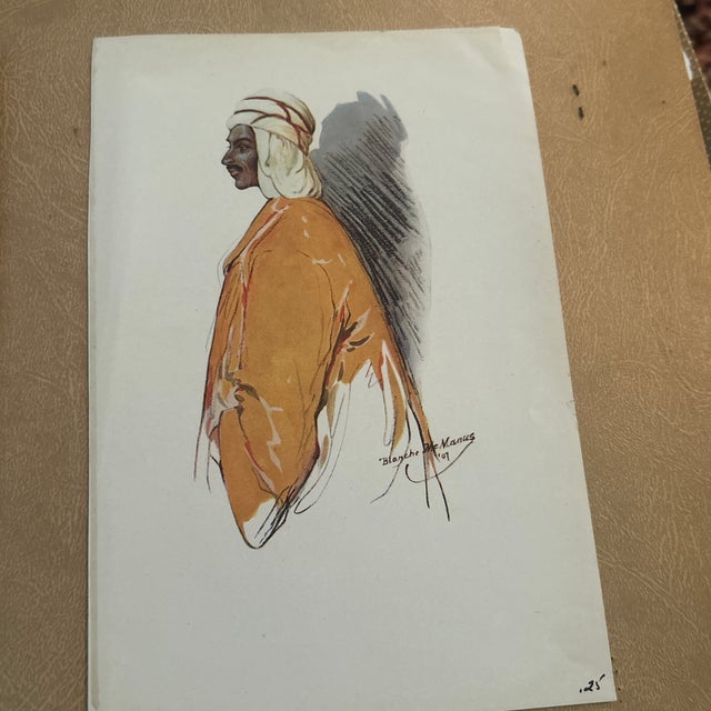 Islamic 1907 Original Bookplates From in the Land of Mosques and Marinets by Blanche McManus - Set of 3 For Sale - Image 3 of 4