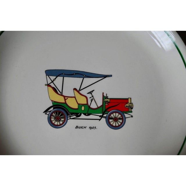 Ceramic Vintage Car Plates by Orchies, Set of 10 For Sale - Image 7 of 9