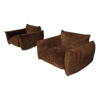 Marenco Lounge Chairs by Mario Marenco for Arflex, 1970s, Set of 2 For Sale