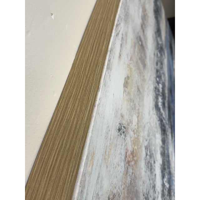 Burns Abstract Textured Print on Canvas, Framed For Sale In San Francisco - Image 6 of 12