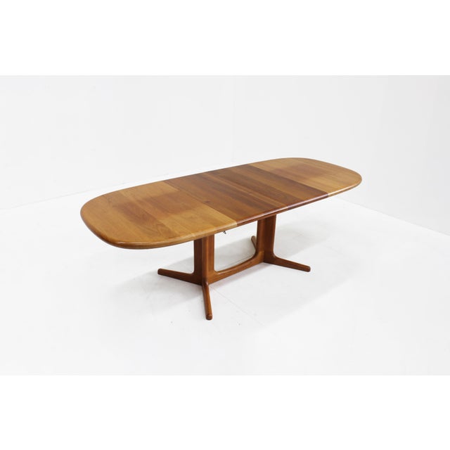 Vintage Danish Oval Extendable Dining Table in Teak from Glostrup, 1960s For Sale - Image 10 of 10