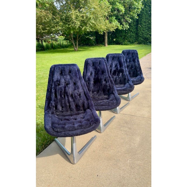 Mid Century Vladimir Kagan for Chromcraft Sculpta Unicorn Chairs or "Star Trek" (This chair was featured in two episodes...