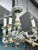 Vintage 1950s French Limoges Paris Porcelain Shabby Chic 6 Arm Chandelier For Sale - Image 10 of 10