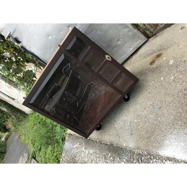 Brown Vintage Brown Cabinet, 1950s For Sale - Image 8 of 11