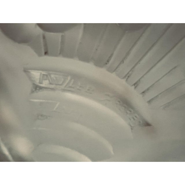 Art Deco Frosted Glass Pendant Light by Muller Frères Lunéville, 1920s For Sale - Image 9 of 10