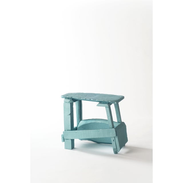 Contemporary Green 4-Legged No 05 Carpenter Stool by Studio Wieki Somers For Sale - Image 3 of 3