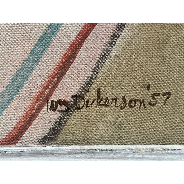 Green William Judson Dickerson Mid Century Still Life, Oil on Canvas, 1957 For Sale - Image 8 of 9