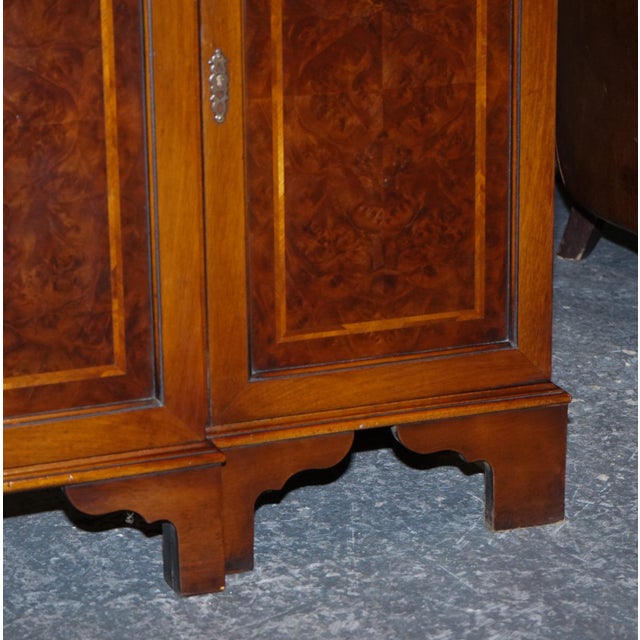 Gold Antique Victorian Burr Walnut Sideboard by Jan Smith Brighton For Sale - Image 8 of 18