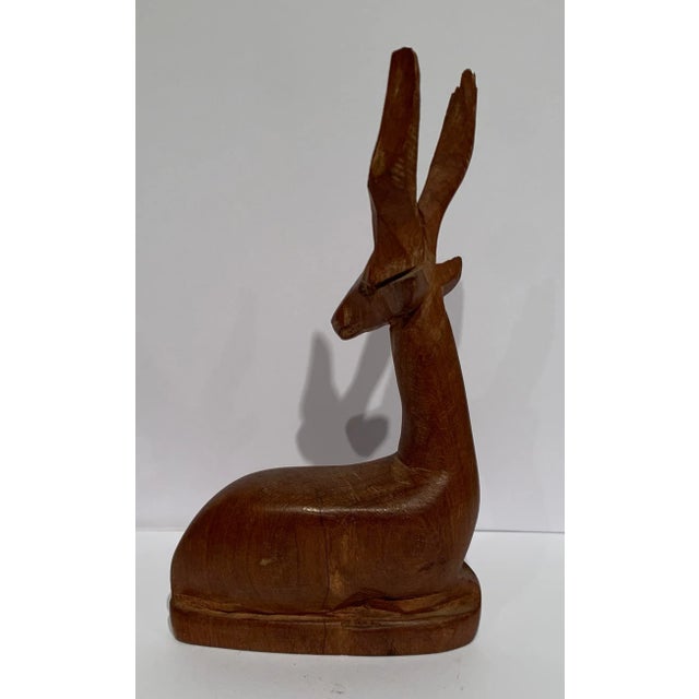 1960s Wood Deer Figurine For Sale In Los Angeles - Image 6 of 9