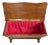 Arts and Crafts English Oak Chest with Saber Legs and Red Lining, 1890s For Sale