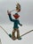 Vintage Ron Lee High Wire Circus Clown Sculpture With Umbrella on Natural Onyx Base, Signed 1984 For Sale - Image 11 of 11