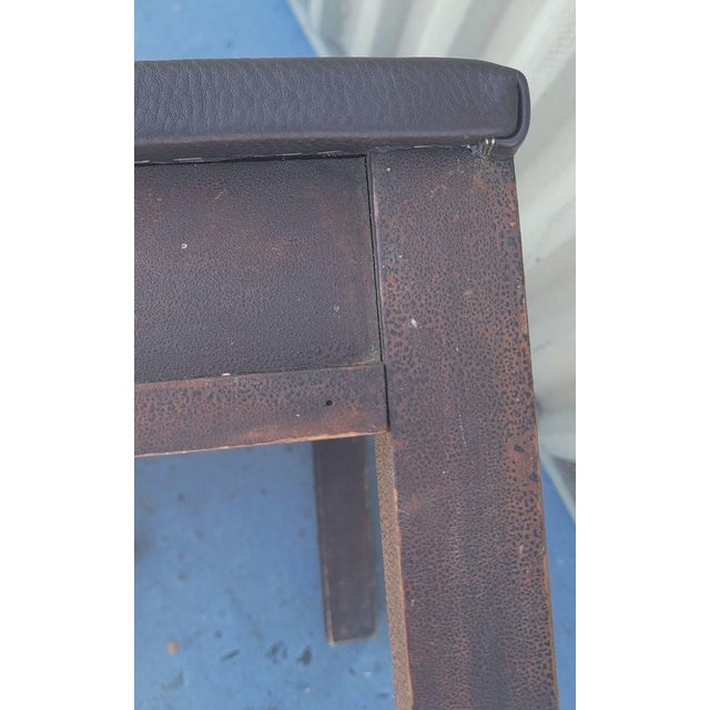 Wood 19thc Original Red Painted Foot Stool For Sale - Image 7 of 7