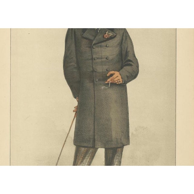 Victorian Gentleman with Cane Vanity Fair Statesmen, 1870, Paper For Sale - Image 3 of 10