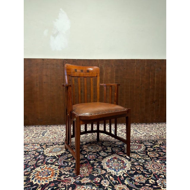 Brown English Chair from Globe Wernicke For Sale - Image 8 of 8