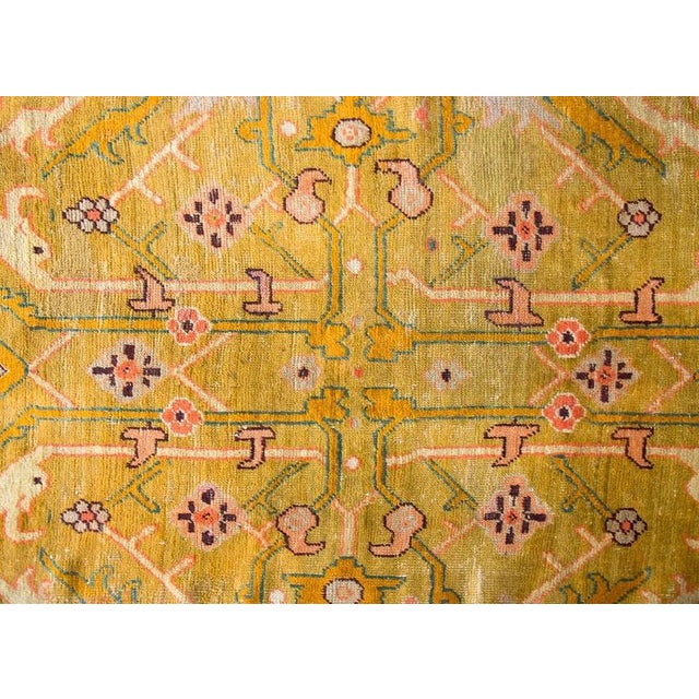 Turkish Early 20th Century Turkish Oushak Rug For Sale - Image 3 of 16