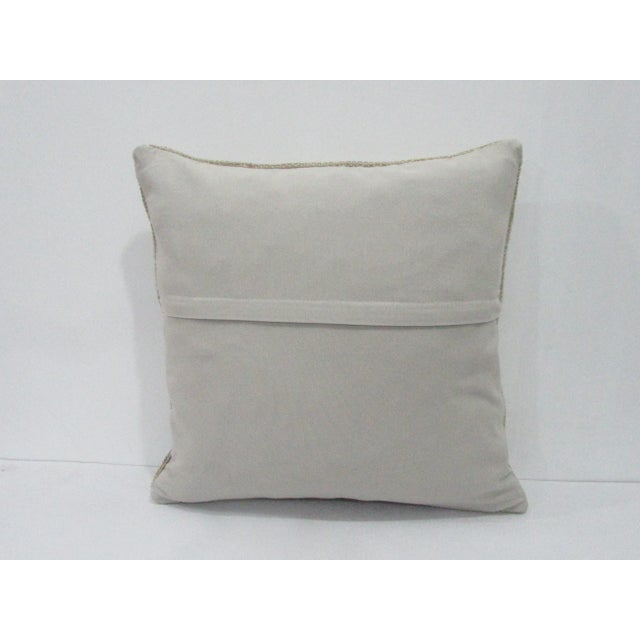 Traditional Faded Turkish Pillow Cover For Sale - Image 3 of 4