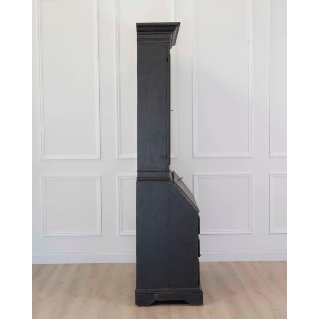 Mid 20th Century Swedish Gustavian Style Secretary and Vitrine For Sale - Image 9 of 9