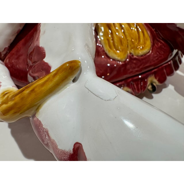 Vintage Majolica-Style Sea Creature Tureens – Crab and Lobster Ceramic Sculptures - Set of Four For Sale In Atlanta - Image 6 of 18