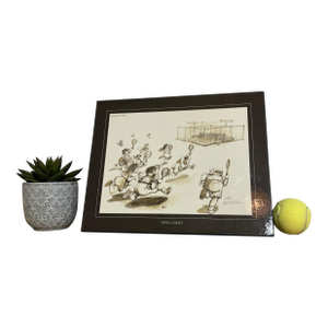 Gary Patterson “Open Court” Tennis Plaque Wall Art, Framed