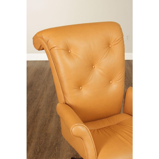 Leathercraft Leathercraft Tufted Leather Executive Office Armchair For Sale - Image 4 of 18