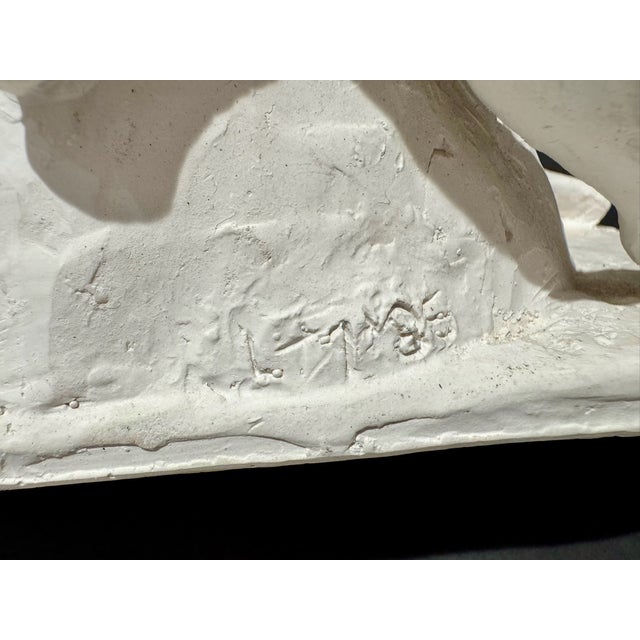 Sculpture Materials 1960s Larry Mohr Plaster Erotic Lovers Sculpture Signed From Artist Estate For Sale - Image 7 of 8