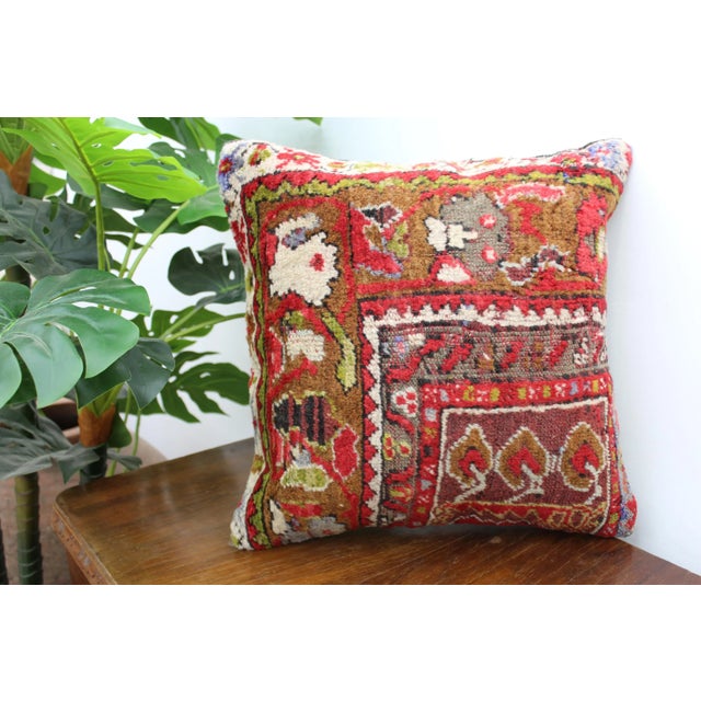 Textile Turkish Decorative Pillow Cover - 16"x16" For Sale - Image 7 of 10