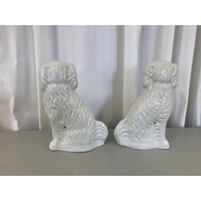 Pair of Well Loved Staffordshire Terriers For Sale - Image 4 of 6