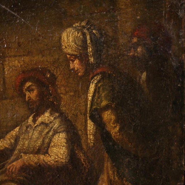 Italian Artist, The Parable of the Unfaithful Farmer, 17th Century, Oil on Canvas For Sale - Image 12 of 16