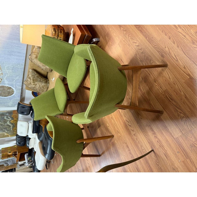 Set of 4 1970’s Walnut Chairs Attributed to Adrian Pearsall For Sale - Image 10 of 14