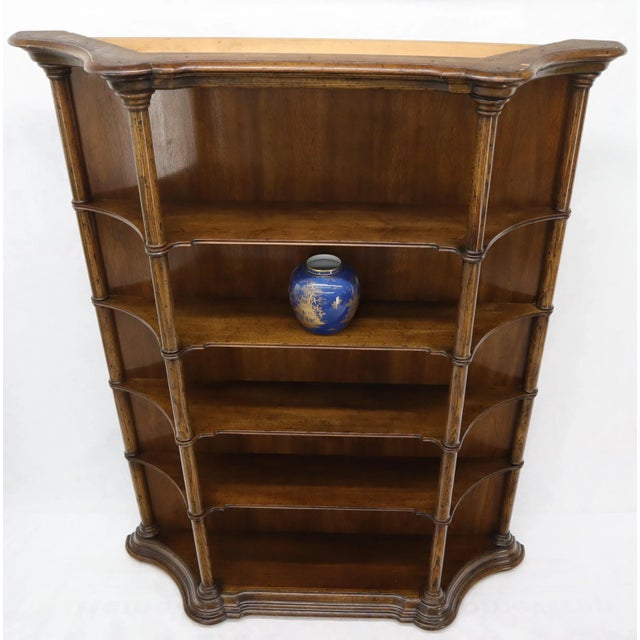 Large Oversize Figural Country French Style Open Bookcase with Spindles For Sale - Image 10 of 13